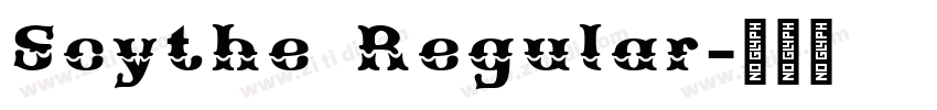 Scythe Regular字体转换